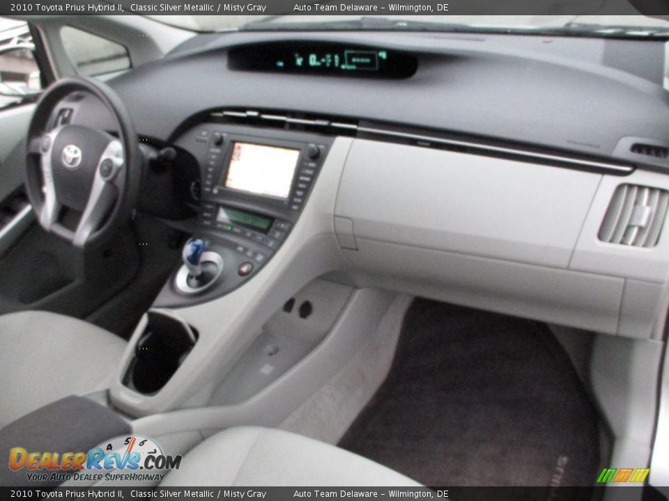 2010 Toyota Prius Hybrid II Classic Silver Metallic / Misty Gray Photo #15