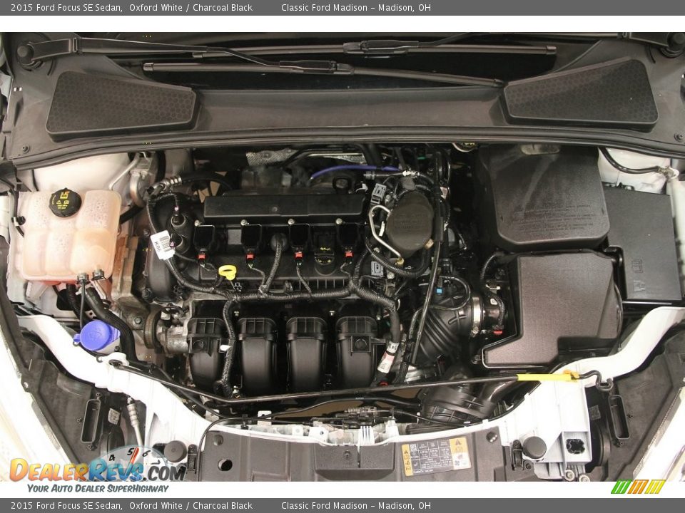 2015 Ford Focus SE Sedan Oxford White / Charcoal Black Photo #19