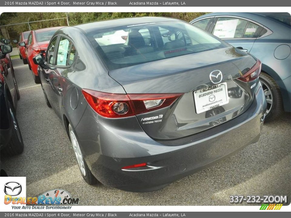 2016 Mazda MAZDA3 i Sport 4 Door Meteor Gray Mica / Black Photo #3