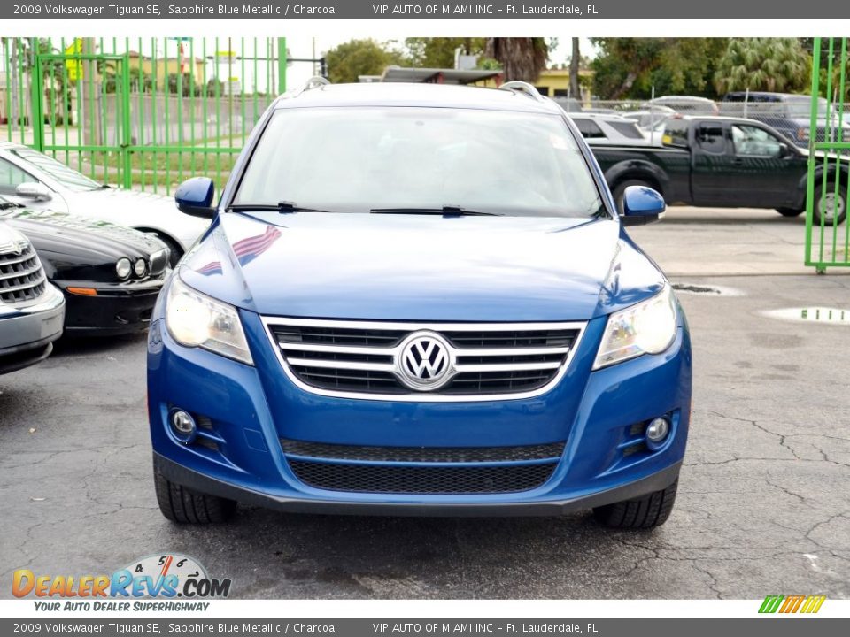 2009 Volkswagen Tiguan SE Sapphire Blue Metallic / Charcoal Photo #2