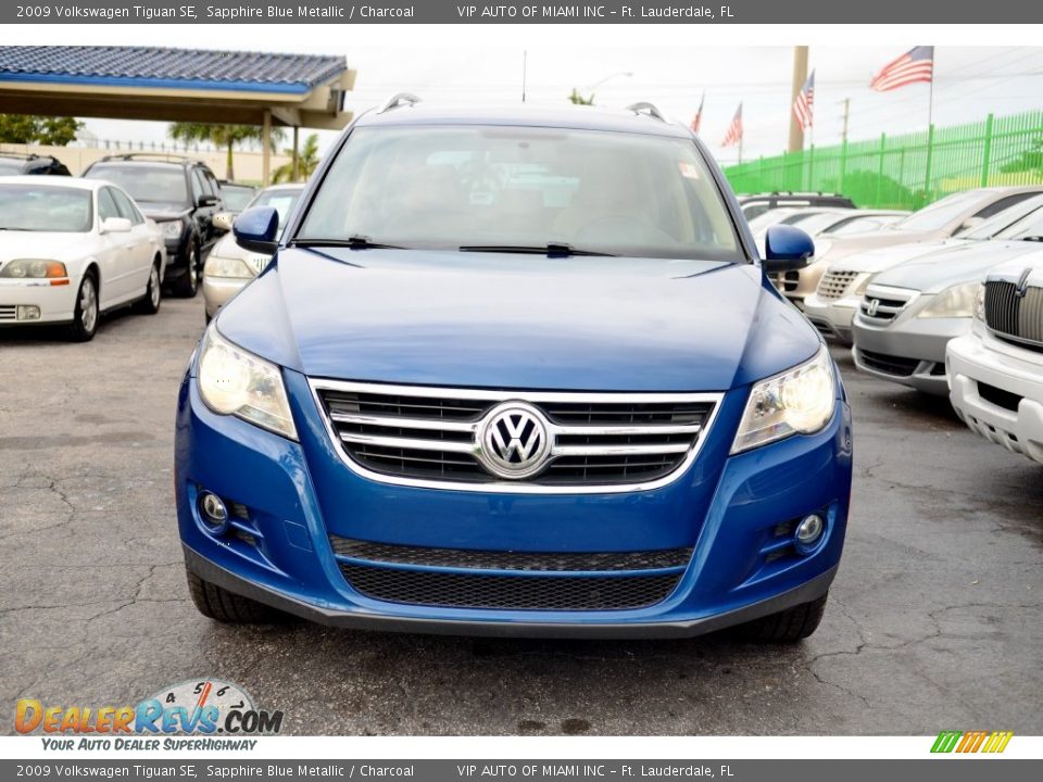 2009 Volkswagen Tiguan SE Sapphire Blue Metallic / Charcoal Photo #25
