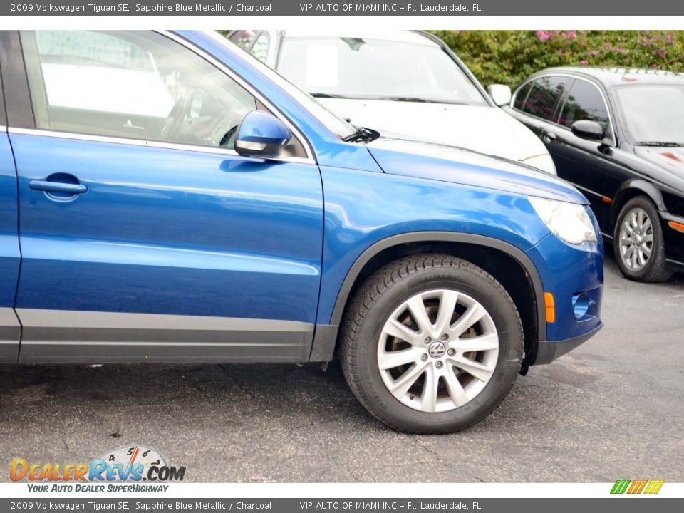 2009 Volkswagen Tiguan SE Sapphire Blue Metallic / Charcoal Photo #28