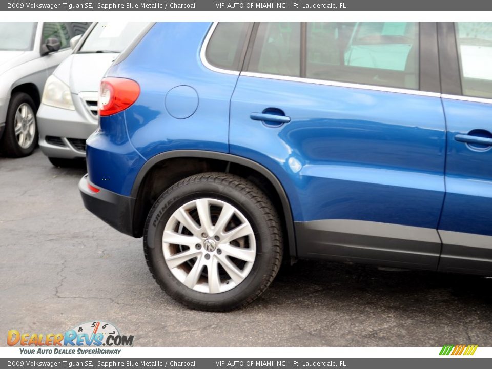 2009 Volkswagen Tiguan SE Sapphire Blue Metallic / Charcoal Photo #29