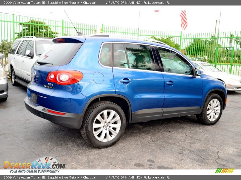 2009 Volkswagen Tiguan SE Sapphire Blue Metallic / Charcoal Photo #30