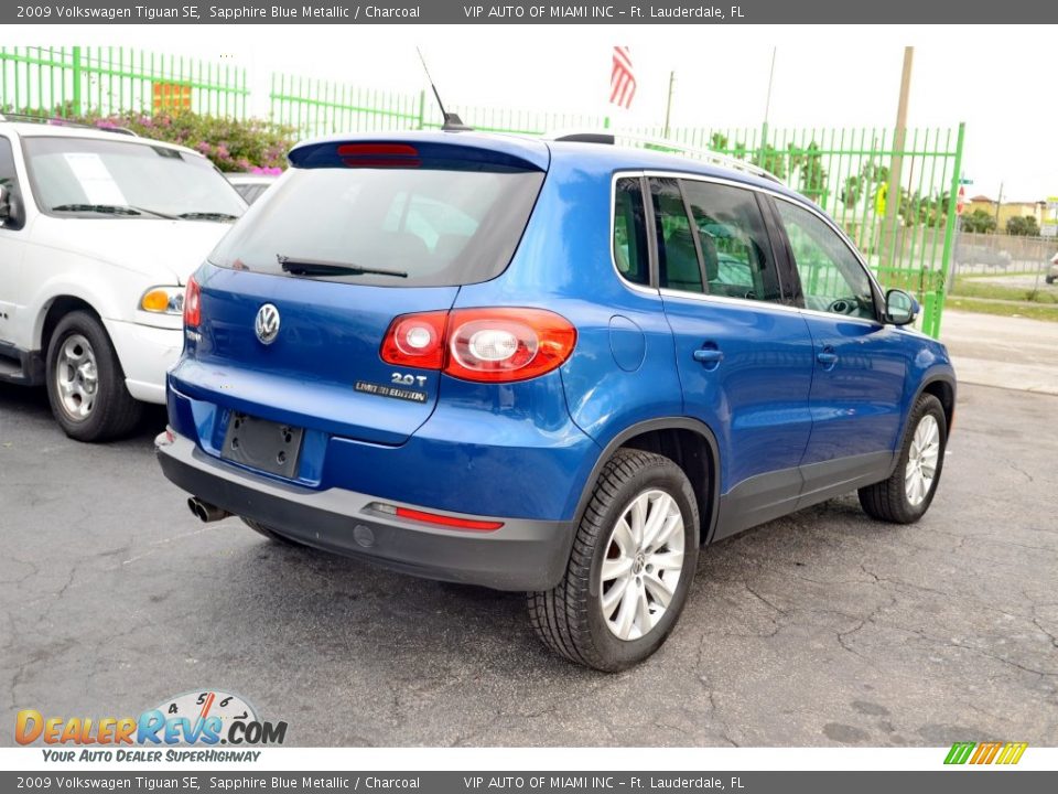 2009 Volkswagen Tiguan SE Sapphire Blue Metallic / Charcoal Photo #31