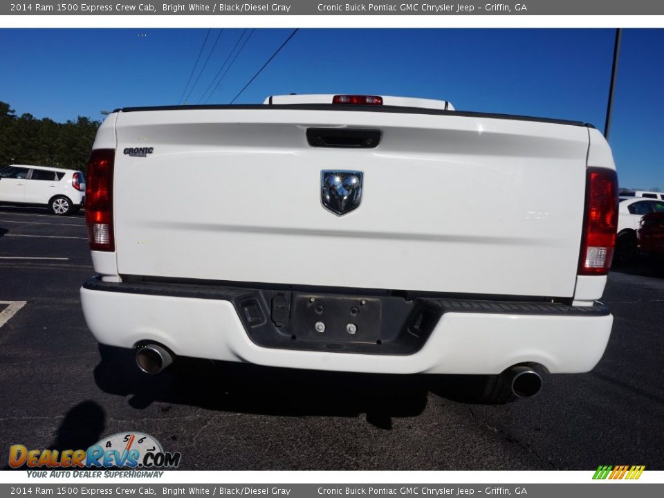 2014 Ram 1500 Express Crew Cab Bright White / Black/Diesel Gray Photo #6