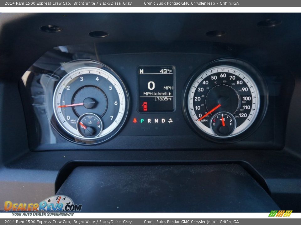 2014 Ram 1500 Express Crew Cab Bright White / Black/Diesel Gray Photo #15