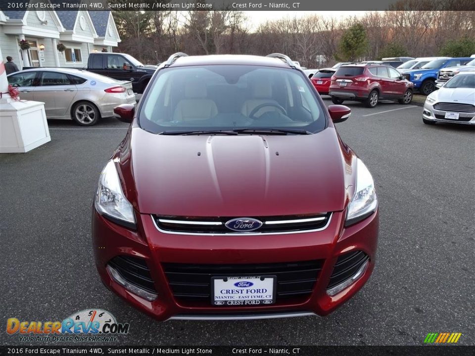 2016 Ford Escape Titanium 4WD Sunset Metallic / Medium Light Stone Photo #2