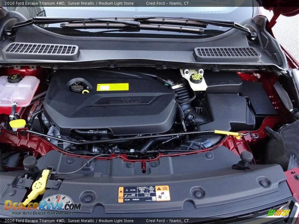 2016 Ford Escape Titanium 4WD Sunset Metallic / Medium Light Stone Photo #9