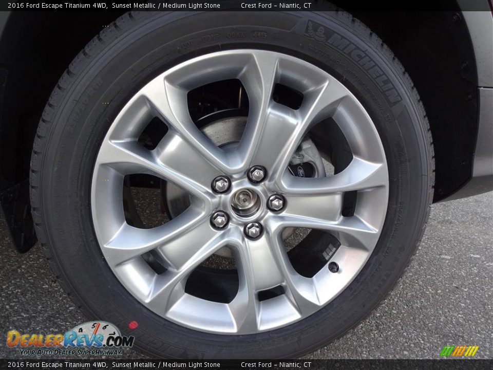 2016 Ford Escape Titanium 4WD Sunset Metallic / Medium Light Stone Photo #10