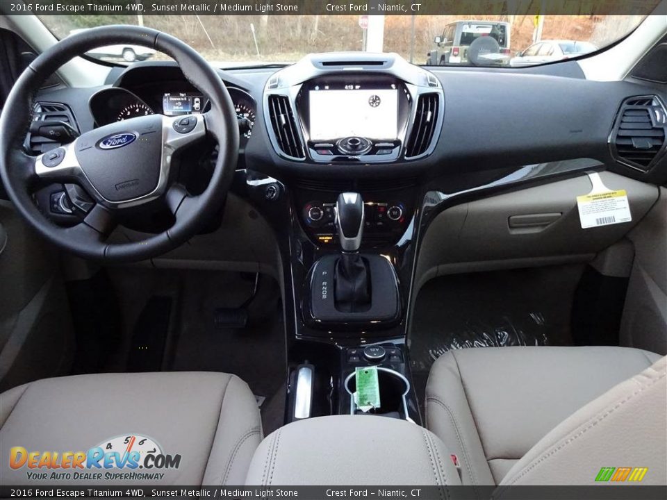 2016 Ford Escape Titanium 4WD Sunset Metallic / Medium Light Stone Photo #13