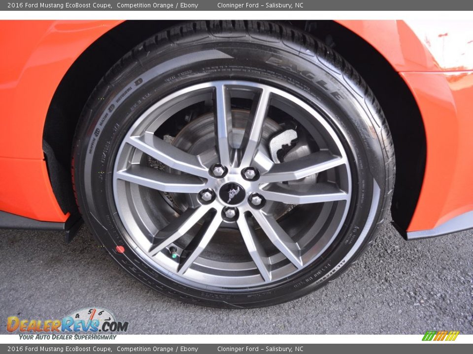 2016 Ford Mustang EcoBoost Coupe Competition Orange / Ebony Photo #5