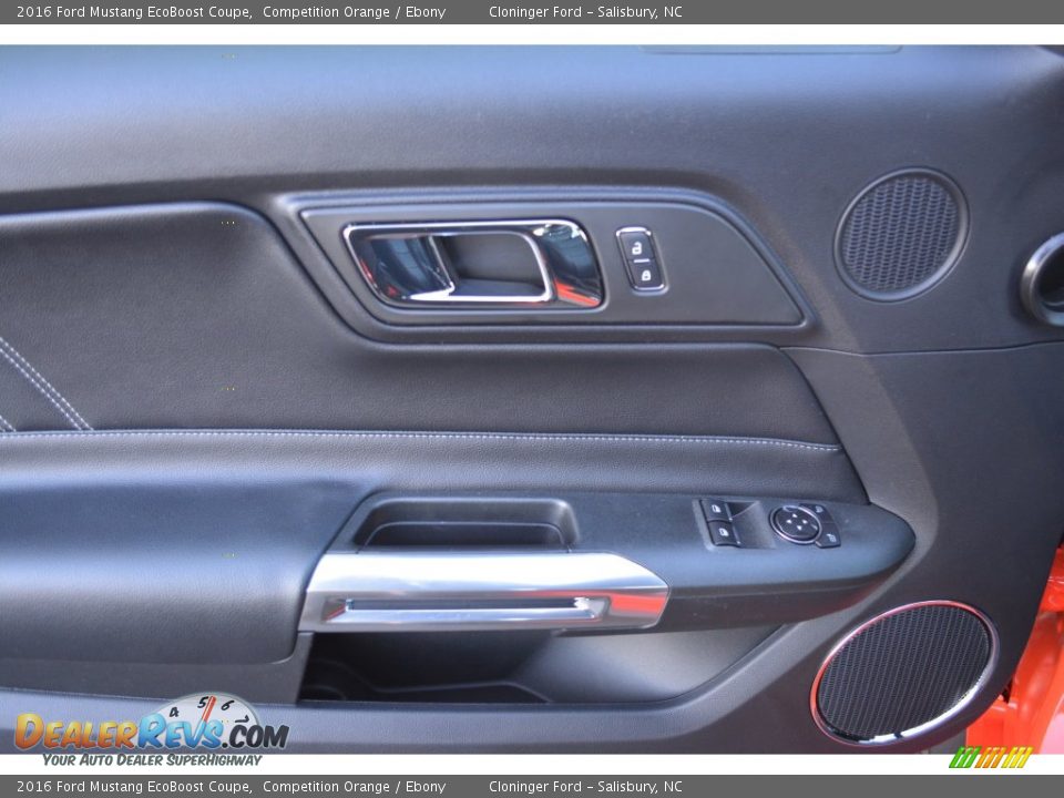 2016 Ford Mustang EcoBoost Coupe Competition Orange / Ebony Photo #6