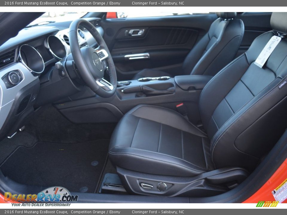 2016 Ford Mustang EcoBoost Coupe Competition Orange / Ebony Photo #7