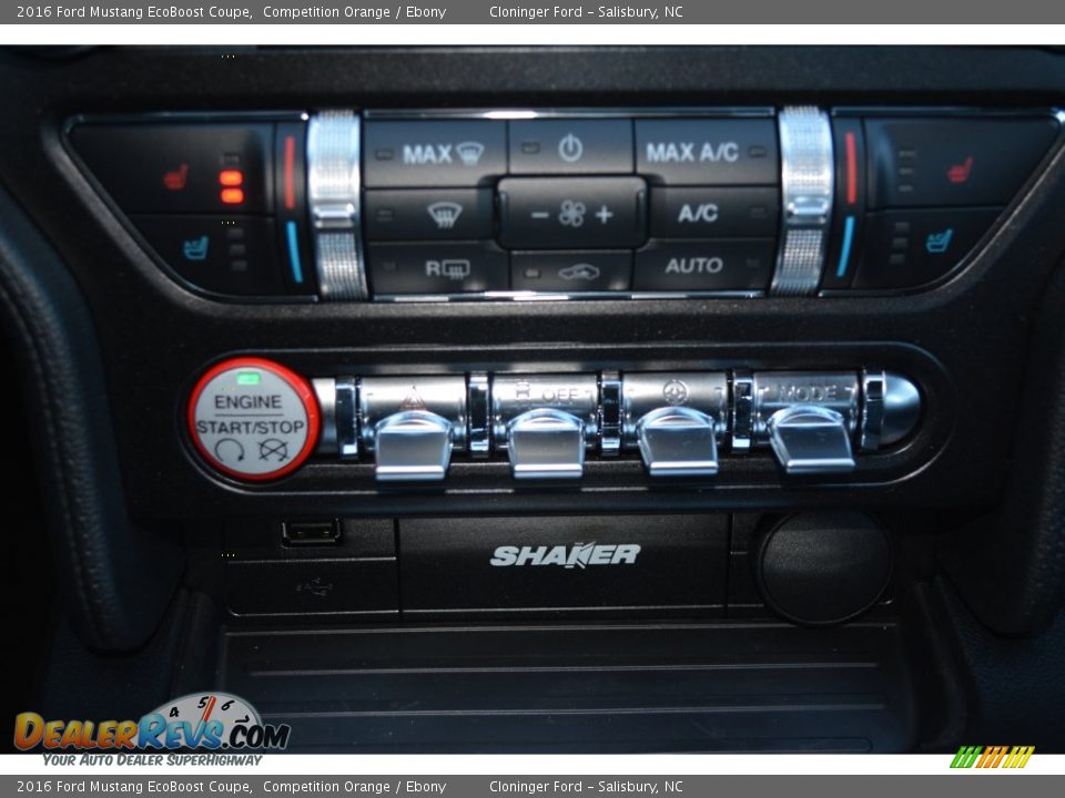2016 Ford Mustang EcoBoost Coupe Competition Orange / Ebony Photo #15
