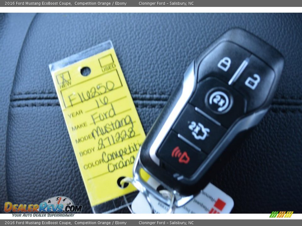 2016 Ford Mustang EcoBoost Coupe Competition Orange / Ebony Photo #19