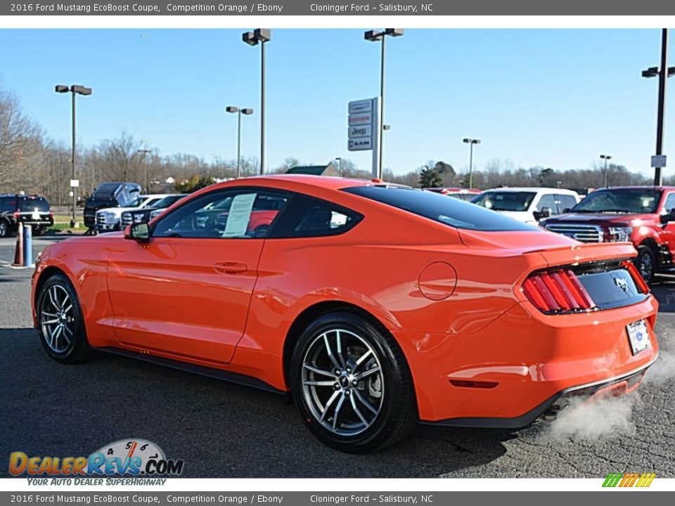 2016 Ford Mustang EcoBoost Coupe Competition Orange / Ebony Photo #20