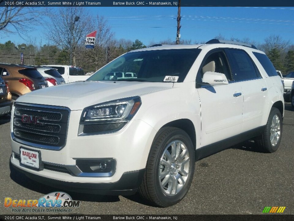 2016 GMC Acadia SLT Summit White / Light Titanium Photo #1