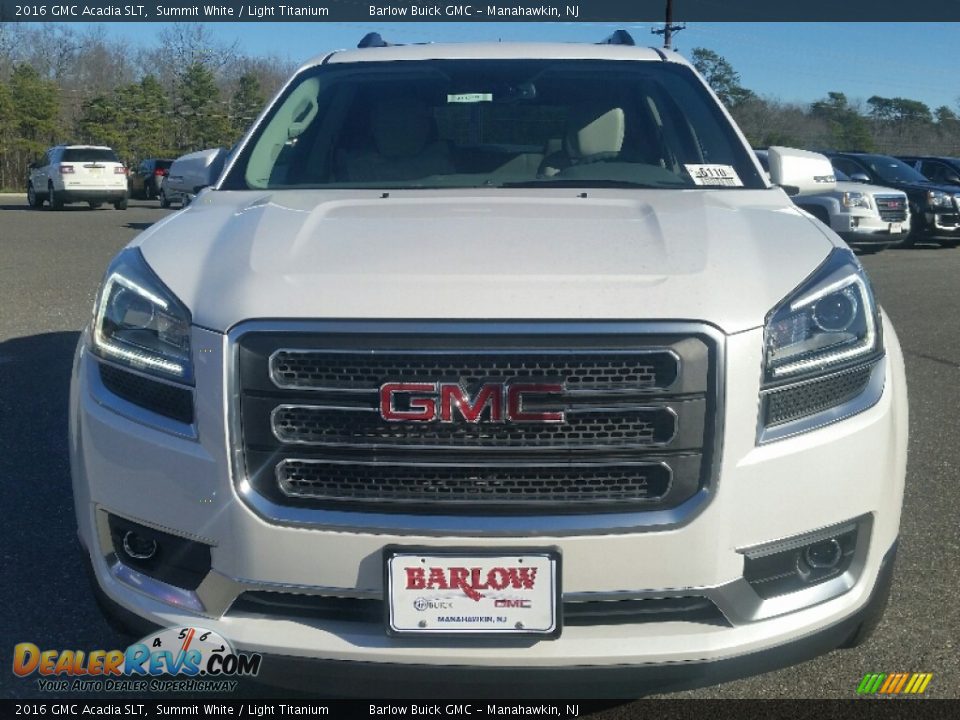 2016 GMC Acadia SLT Summit White / Light Titanium Photo #2