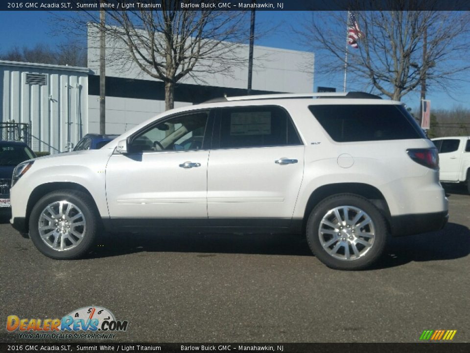 2016 GMC Acadia SLT Summit White / Light Titanium Photo #3