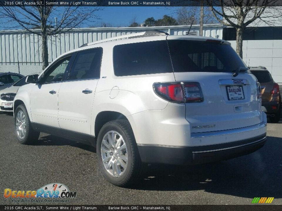 2016 GMC Acadia SLT Summit White / Light Titanium Photo #4