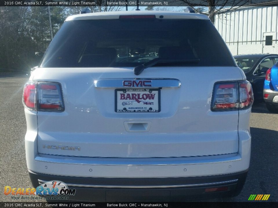 2016 GMC Acadia SLT Summit White / Light Titanium Photo #5