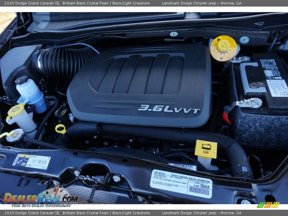 2016 Dodge Grand Caravan SE Brilliant Black Crystal Pearl / Black/Light Graystone Photo #8