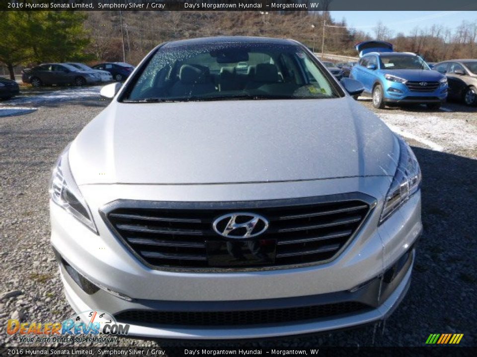 2016 Hyundai Sonata Limited Symphony Silver / Gray Photo #13
