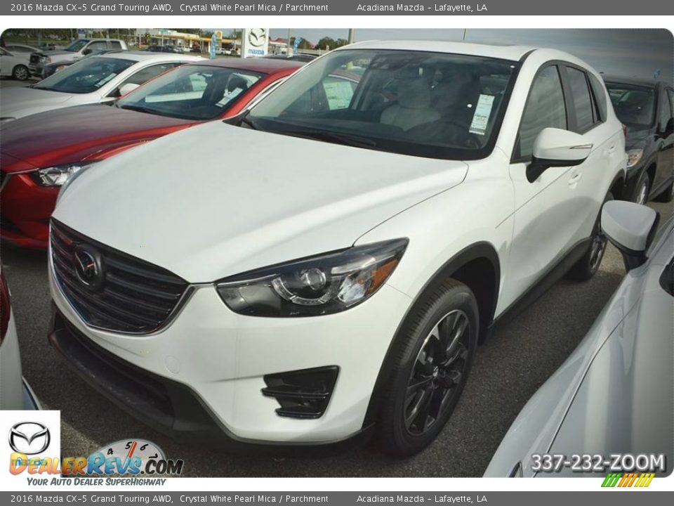 2016 Mazda CX-5 Grand Touring AWD Crystal White Pearl Mica / Parchment Photo #1