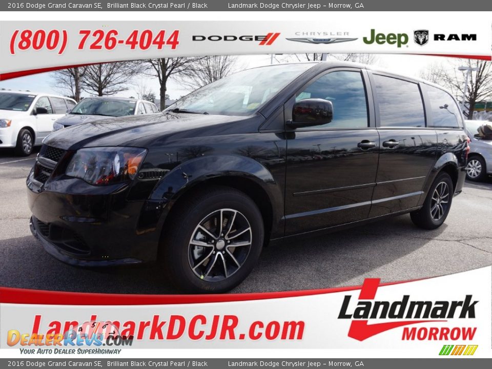 2016 Dodge Grand Caravan SE Brilliant Black Crystal Pearl / Black Photo #1