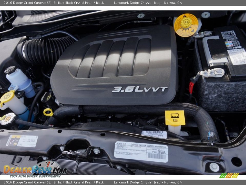 2016 Dodge Grand Caravan SE Brilliant Black Crystal Pearl / Black Photo #8