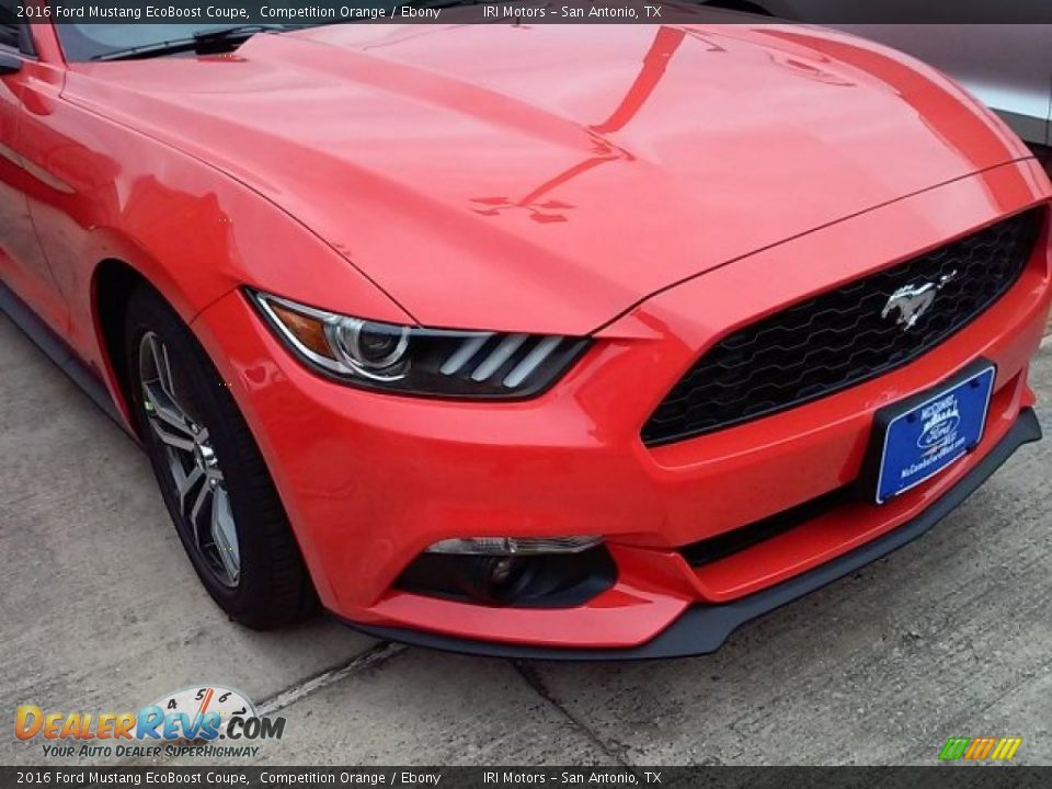 2016 Ford Mustang EcoBoost Coupe Competition Orange / Ebony Photo #4