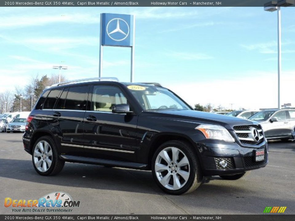 2010 Mercedes-Benz GLK 350 4Matic Capri Blue Metallic / Almond/Black Photo #3