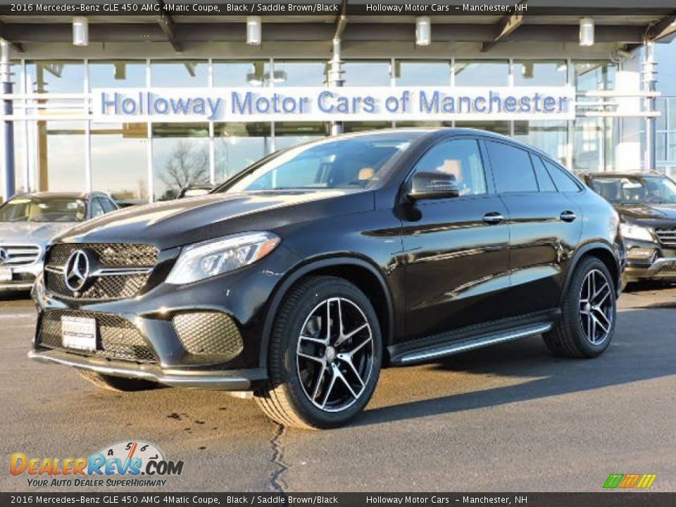2016 Mercedes-Benz GLE 450 AMG 4Matic Coupe Black / Saddle Brown/Black Photo #1