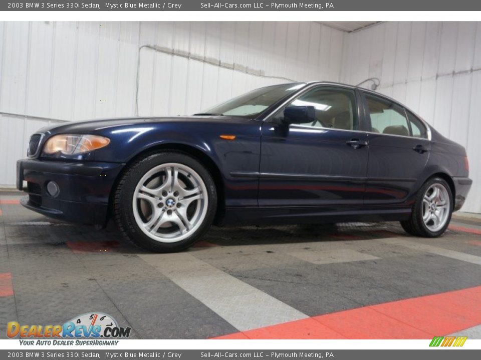 2003 BMW 3 Series 330i Sedan Mystic Blue Metallic / Grey Photo #2