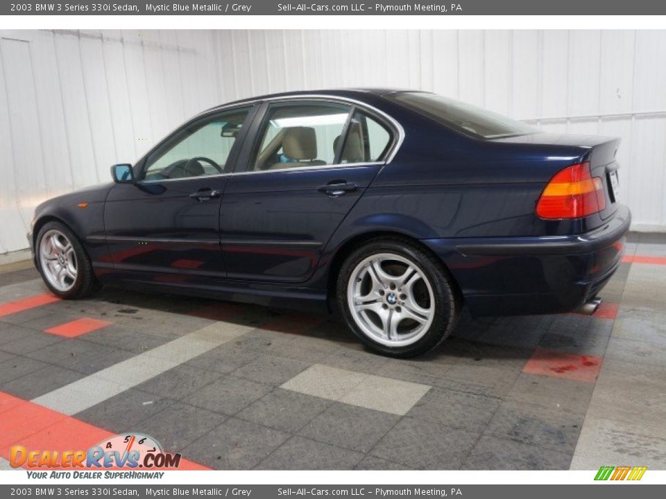 2003 BMW 3 Series 330i Sedan Mystic Blue Metallic / Grey Photo #11
