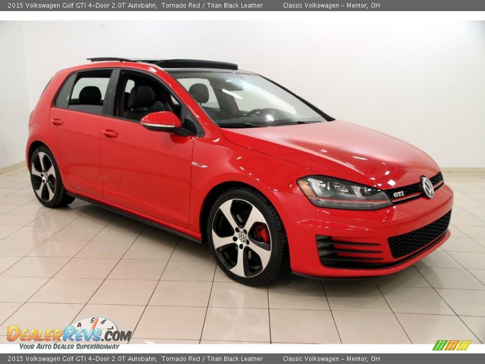 2015 Volkswagen Golf GTI 4-Door 2.0T Autobahn Tornado Red / Titan Black Leather Photo #1