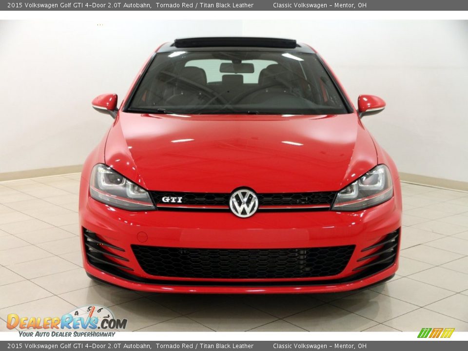 2015 Volkswagen Golf GTI 4-Door 2.0T Autobahn Tornado Red / Titan Black Leather Photo #2