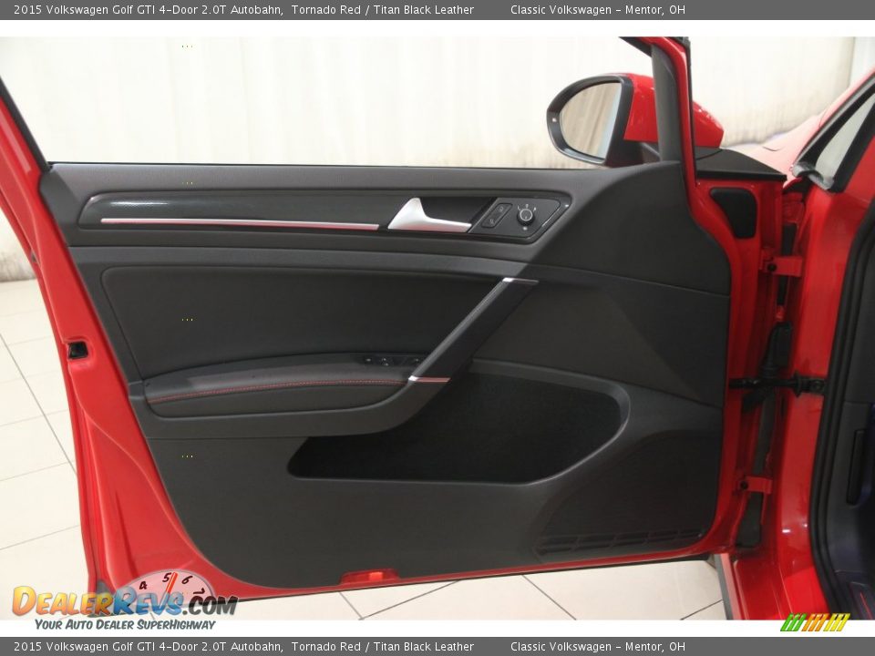 2015 Volkswagen Golf GTI 4-Door 2.0T Autobahn Tornado Red / Titan Black Leather Photo #4