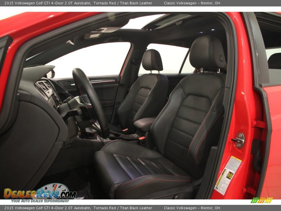 2015 Volkswagen Golf GTI 4-Door 2.0T Autobahn Tornado Red / Titan Black Leather Photo #5