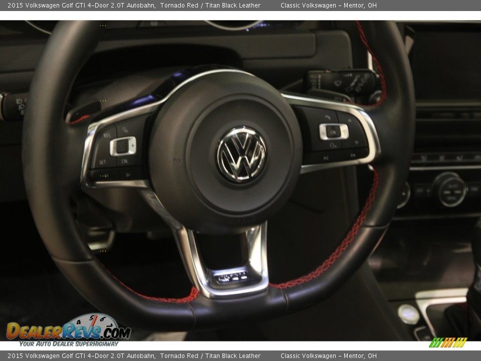 2015 Volkswagen Golf GTI 4-Door 2.0T Autobahn Tornado Red / Titan Black Leather Photo #6