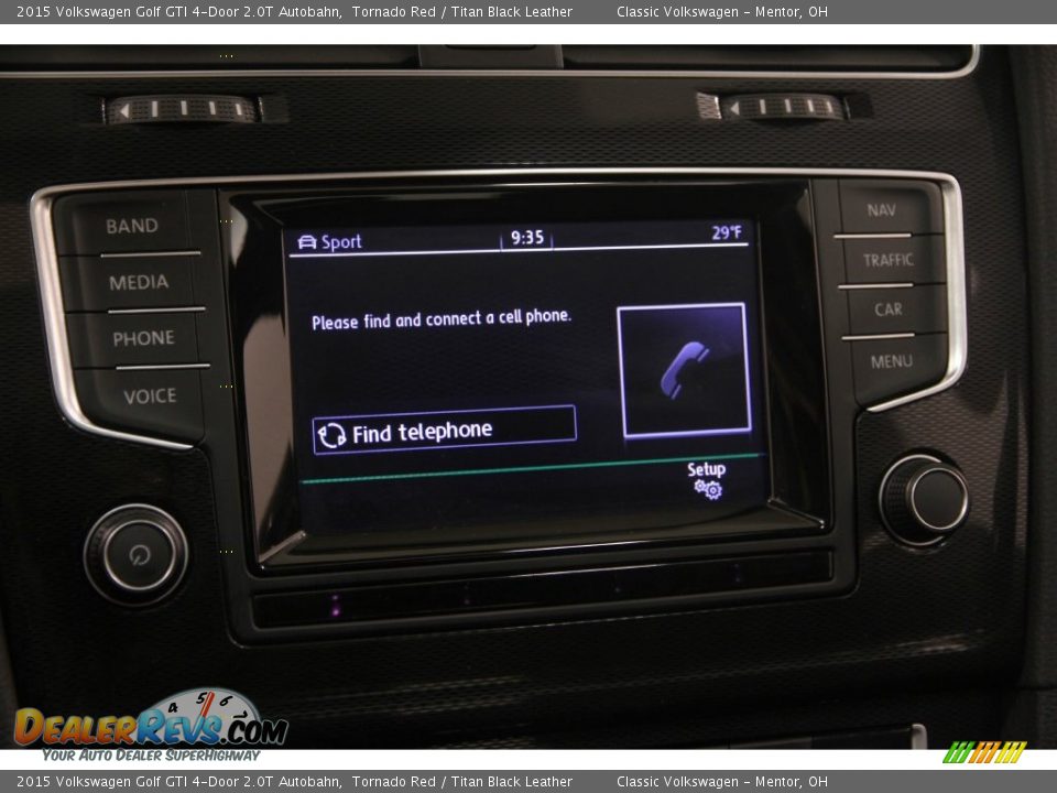 2015 Volkswagen Golf GTI 4-Door 2.0T Autobahn Tornado Red / Titan Black Leather Photo #10