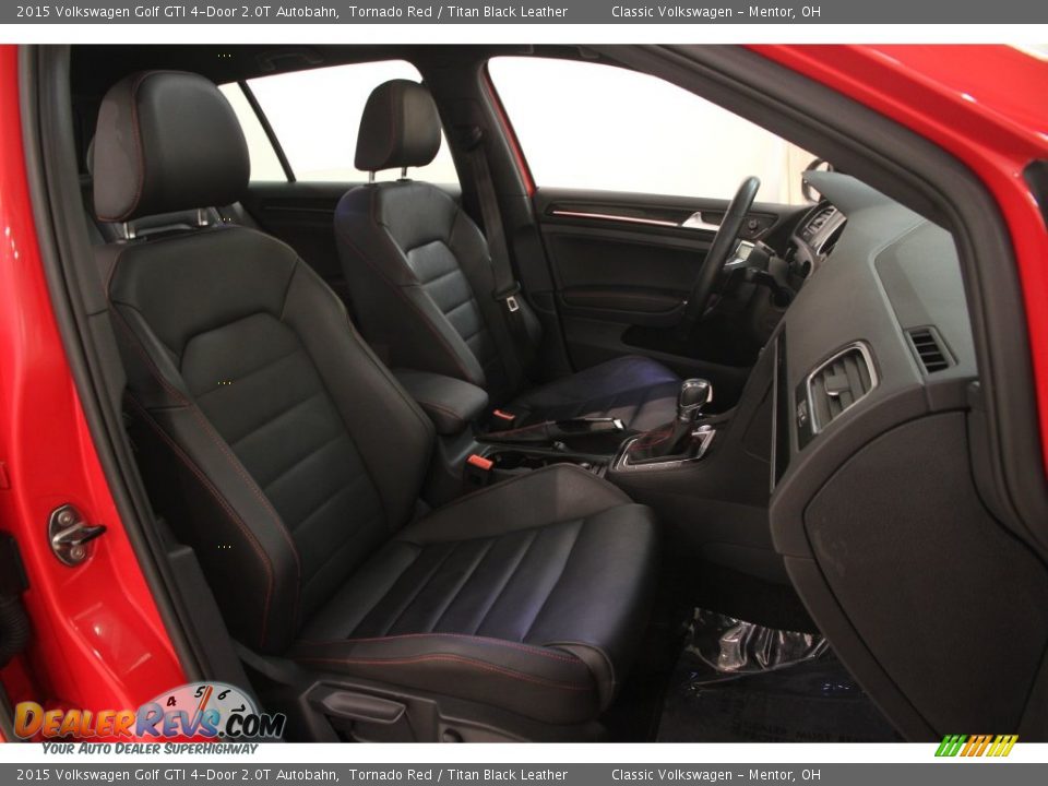 2015 Volkswagen Golf GTI 4-Door 2.0T Autobahn Tornado Red / Titan Black Leather Photo #14