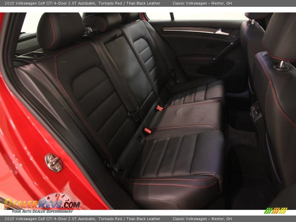 2015 Volkswagen Golf GTI 4-Door 2.0T Autobahn Tornado Red / Titan Black Leather Photo #15