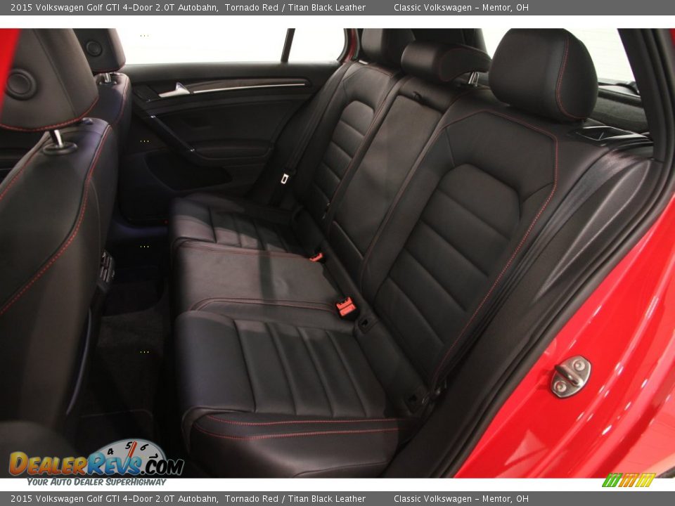 2015 Volkswagen Golf GTI 4-Door 2.0T Autobahn Tornado Red / Titan Black Leather Photo #16