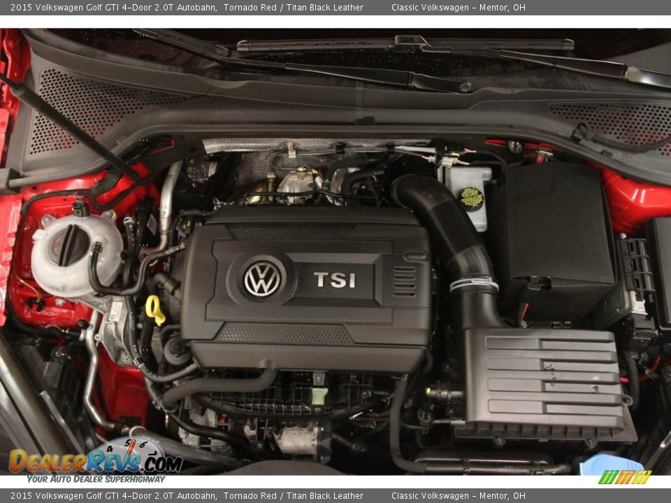 2015 Volkswagen Golf GTI 4-Door 2.0T Autobahn Tornado Red / Titan Black Leather Photo #17