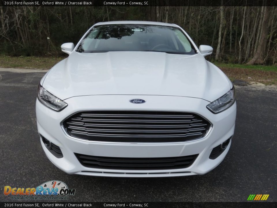 2016 Ford Fusion SE Oxford White / Charcoal Black Photo #9