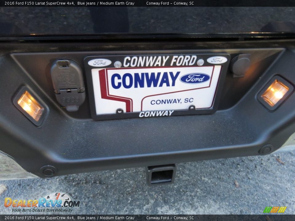 2016 Ford F150 Lariat SuperCrew 4x4 Blue Jeans / Medium Earth Gray Photo #7