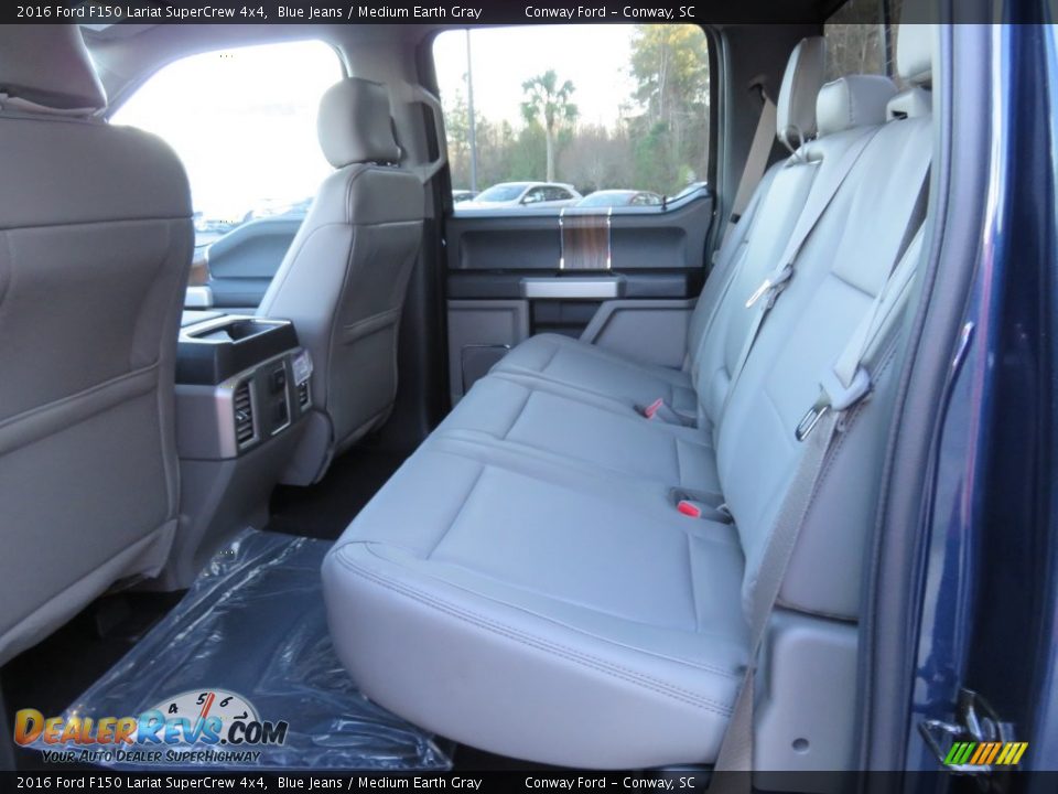 2016 Ford F150 Lariat SuperCrew 4x4 Blue Jeans / Medium Earth Gray Photo #20