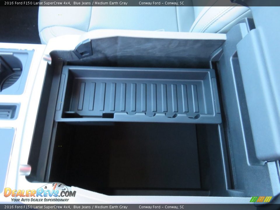 2016 Ford F150 Lariat SuperCrew 4x4 Blue Jeans / Medium Earth Gray Photo #26